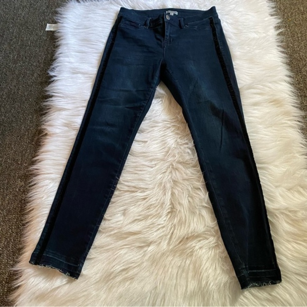 Juicy Couture Jeans Women’s Size 8 Dark Wash Skinny Blue No Hem
